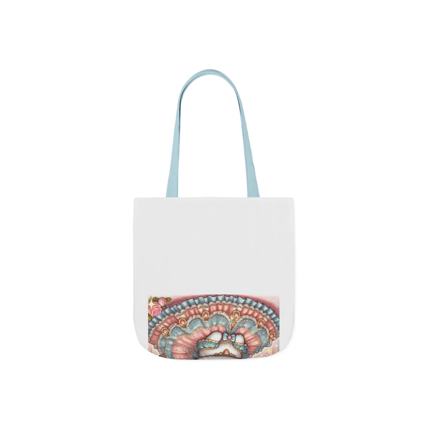 Pastel Princess Calico Cat Fantasy Canvas Tote Bag
