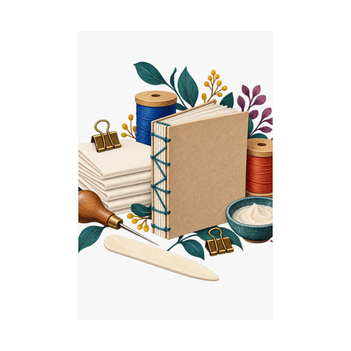 Hand Bookbinding Workshop Poster
