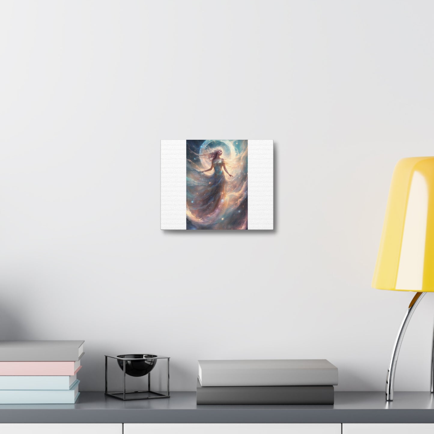 Moonlit Celestial Dancer Fantasy Portrait Canvas