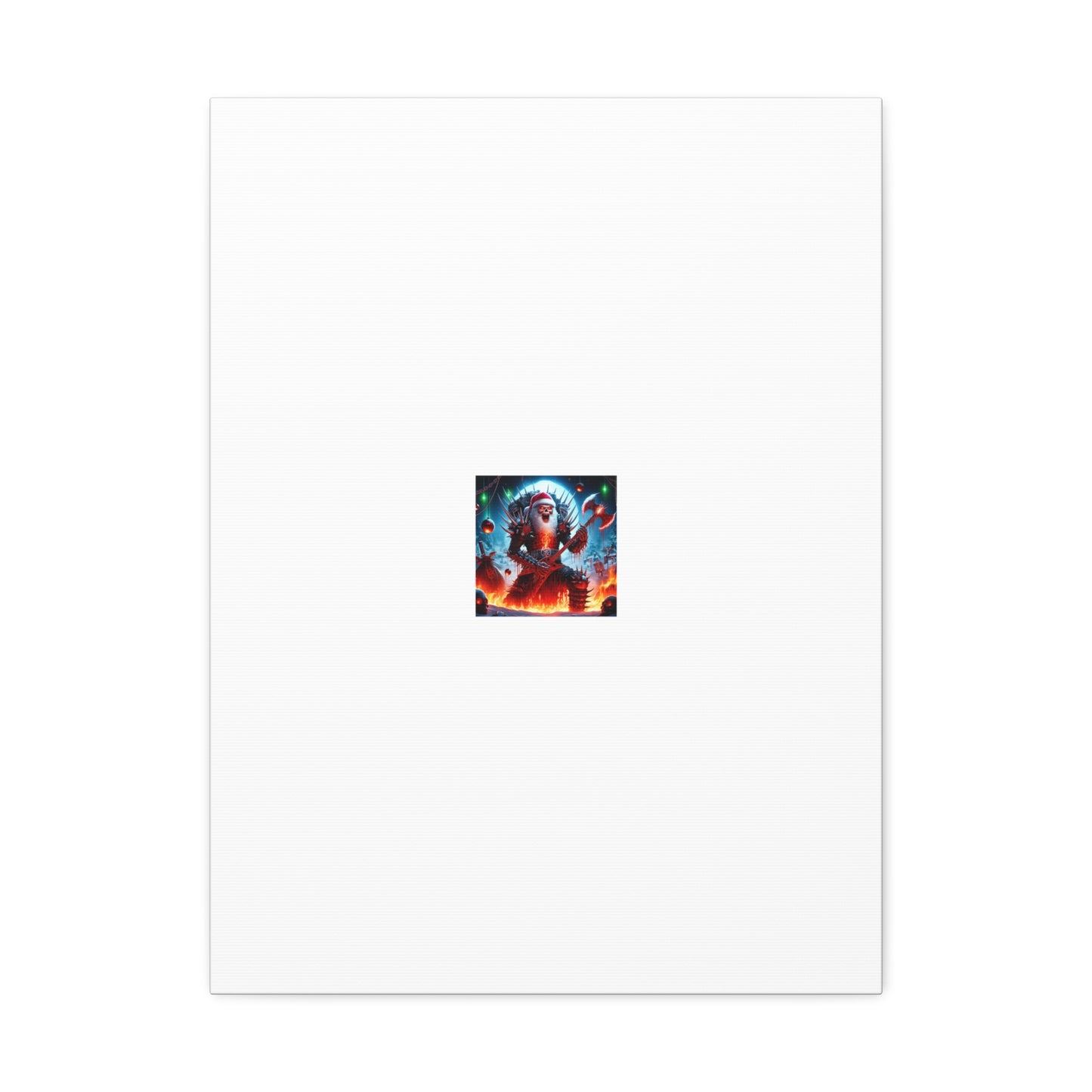 Heavy Metal Santa Holiday Concert Dark Holiday Canvas Art