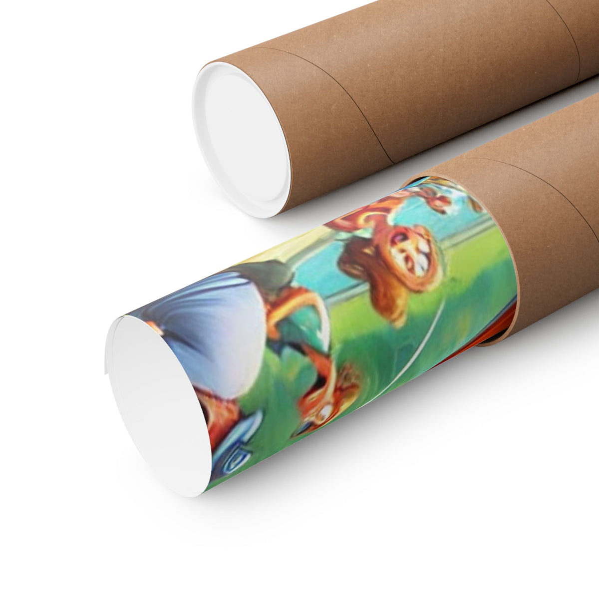 Chaotic Picnic Duck Funny Summer Wall Art Poster