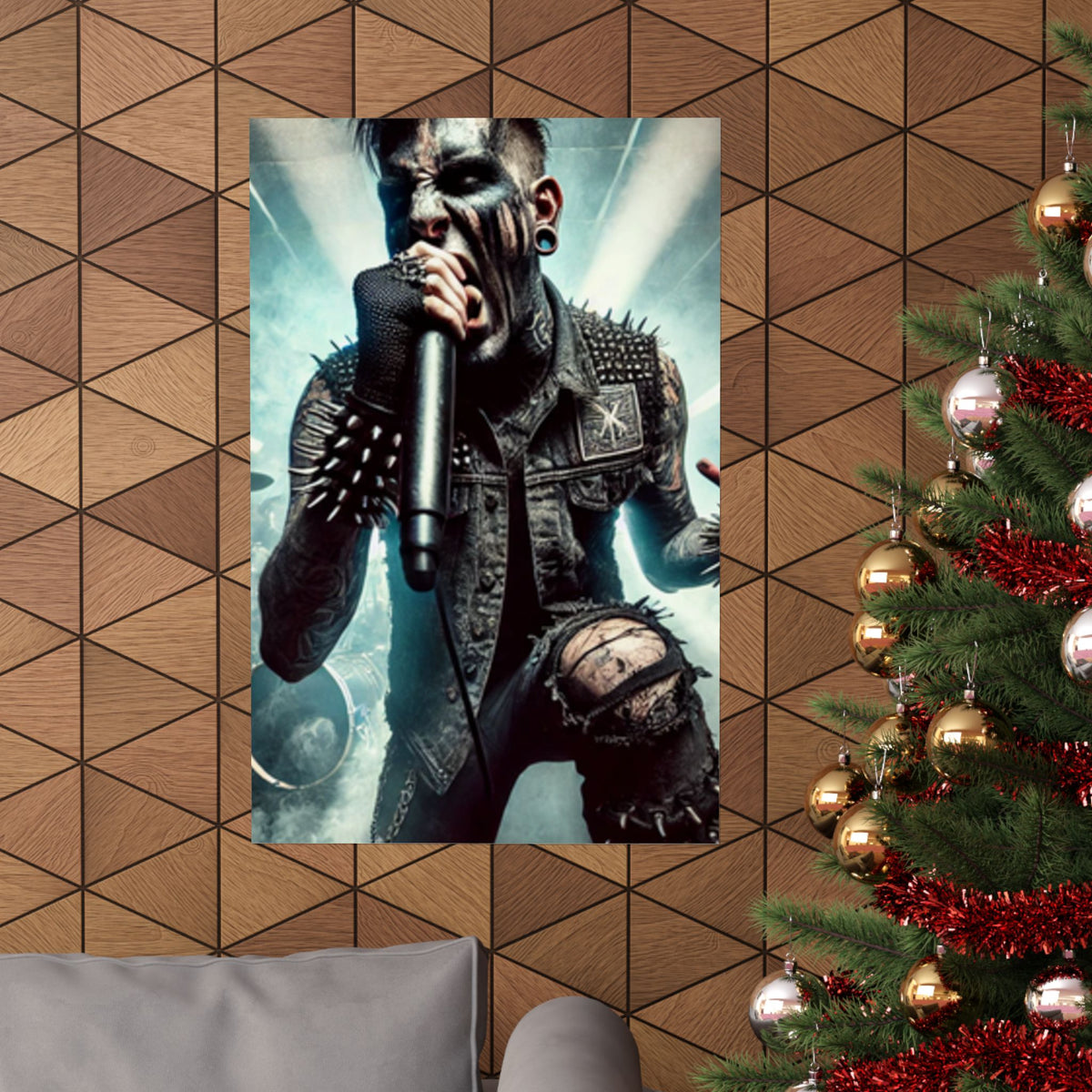 Punk Rock Vocalist Stage Energy Music Room Poster