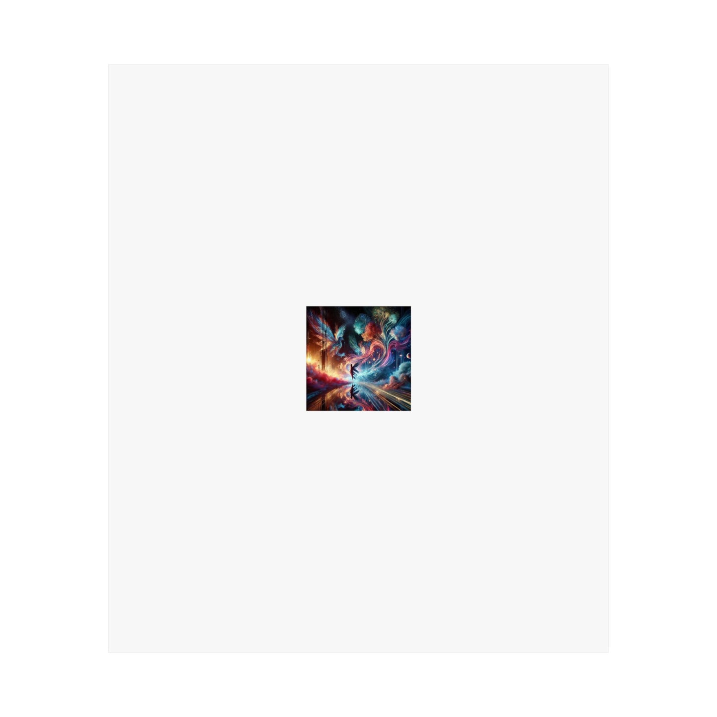 Cosmic Aurora Dancer Dreamscape Celestial Dance Poster