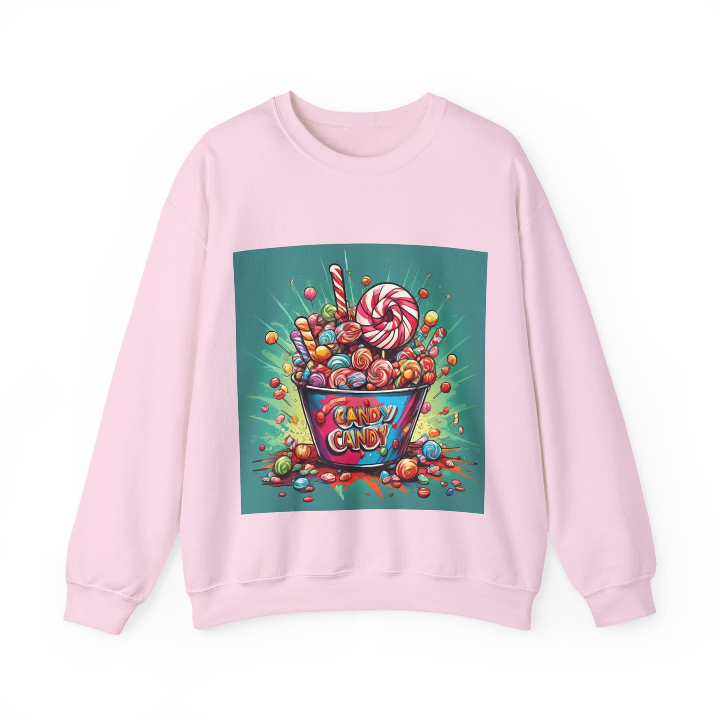 Holiday Candy Bucket Sweets Gift Art Sweatshirt