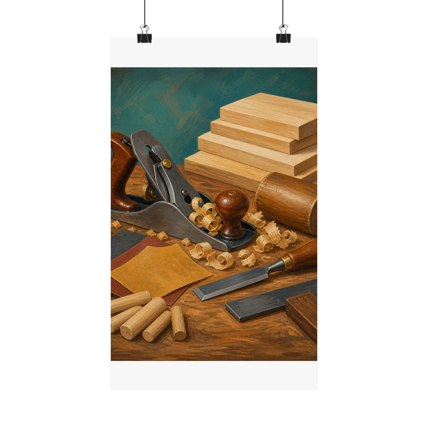 Classic Woodworking Tools Hobby Poster