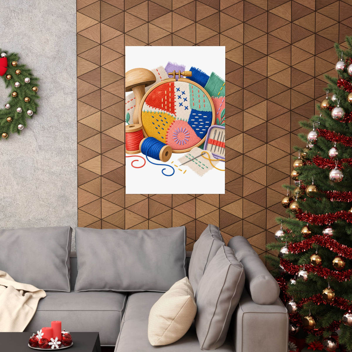 Colorful Visible Mending Workshop Poster