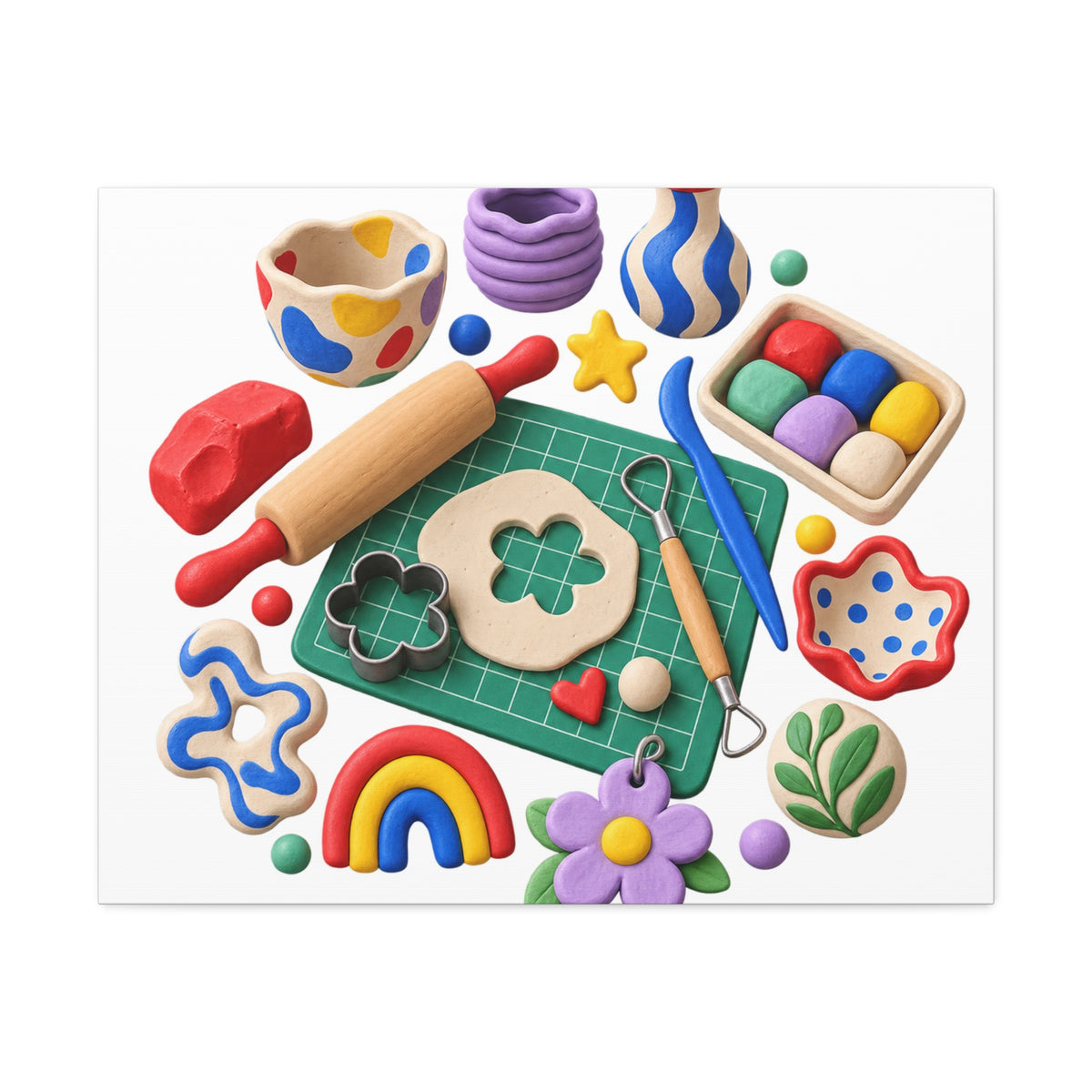 Miniature Clay Sculpting Workshop Canvas