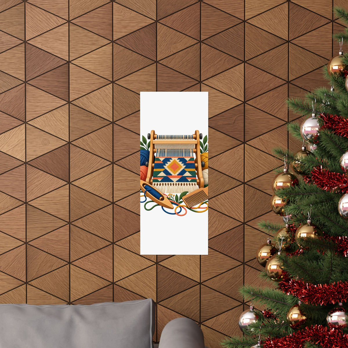 Geometric Hand Weaving Workshop Poster