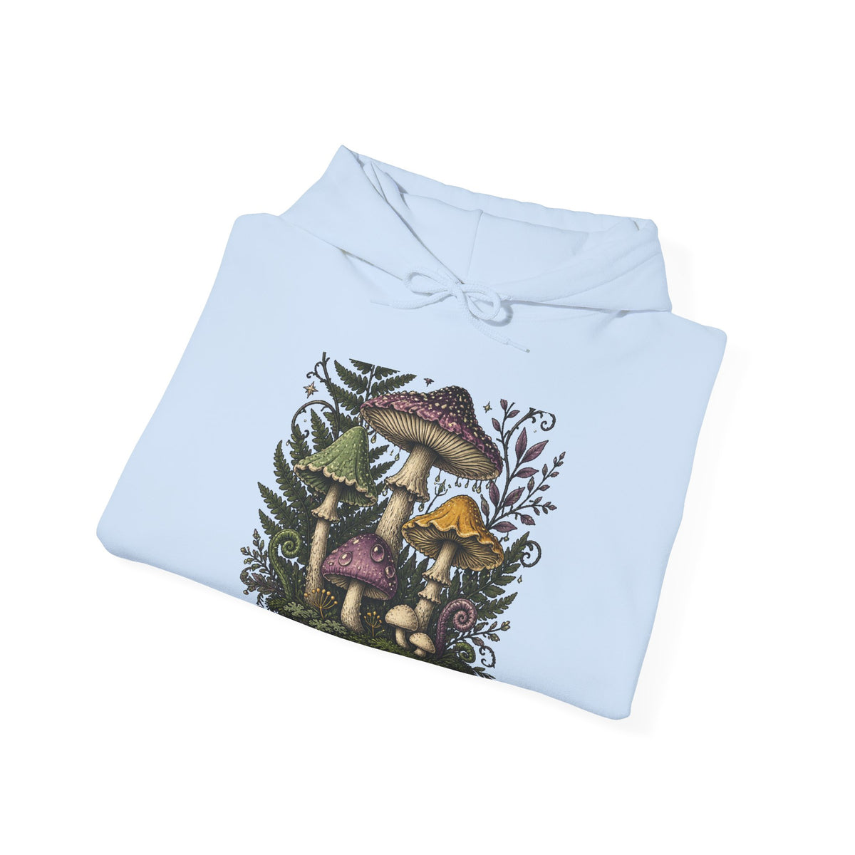 Midnight Mushroom Field Notes Botanical Mushroom Hoodie