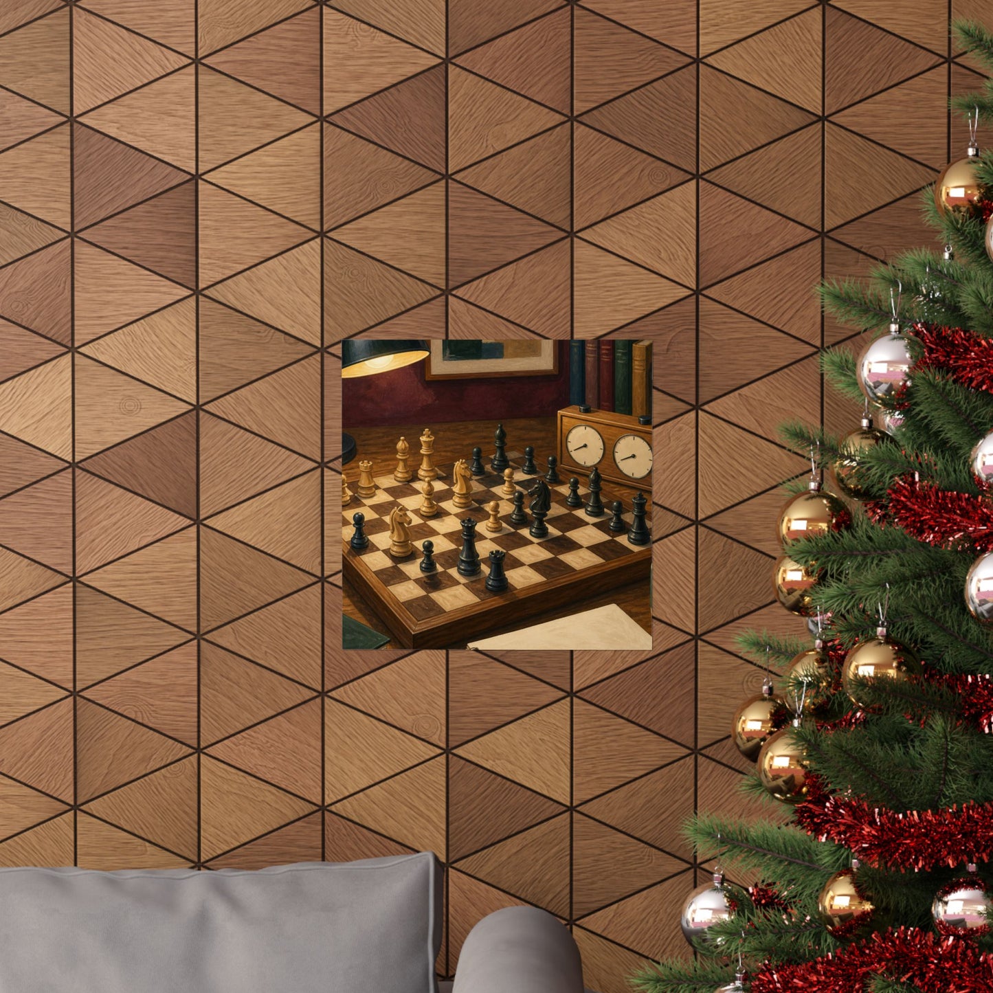 Cozy Chess Strategy Game Hobby Poster