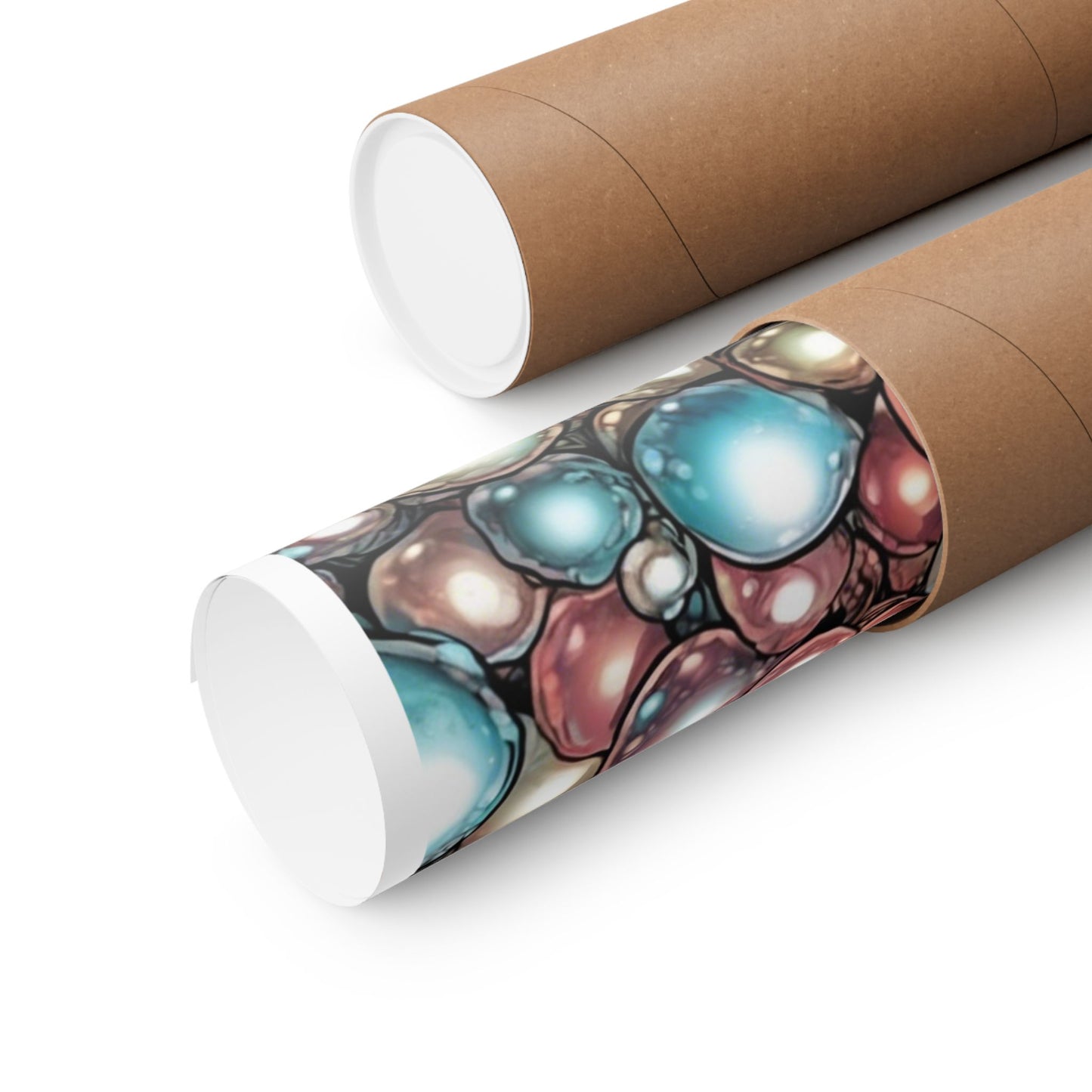 Rainbow Pearl Marble Abstract Gift Art Poster