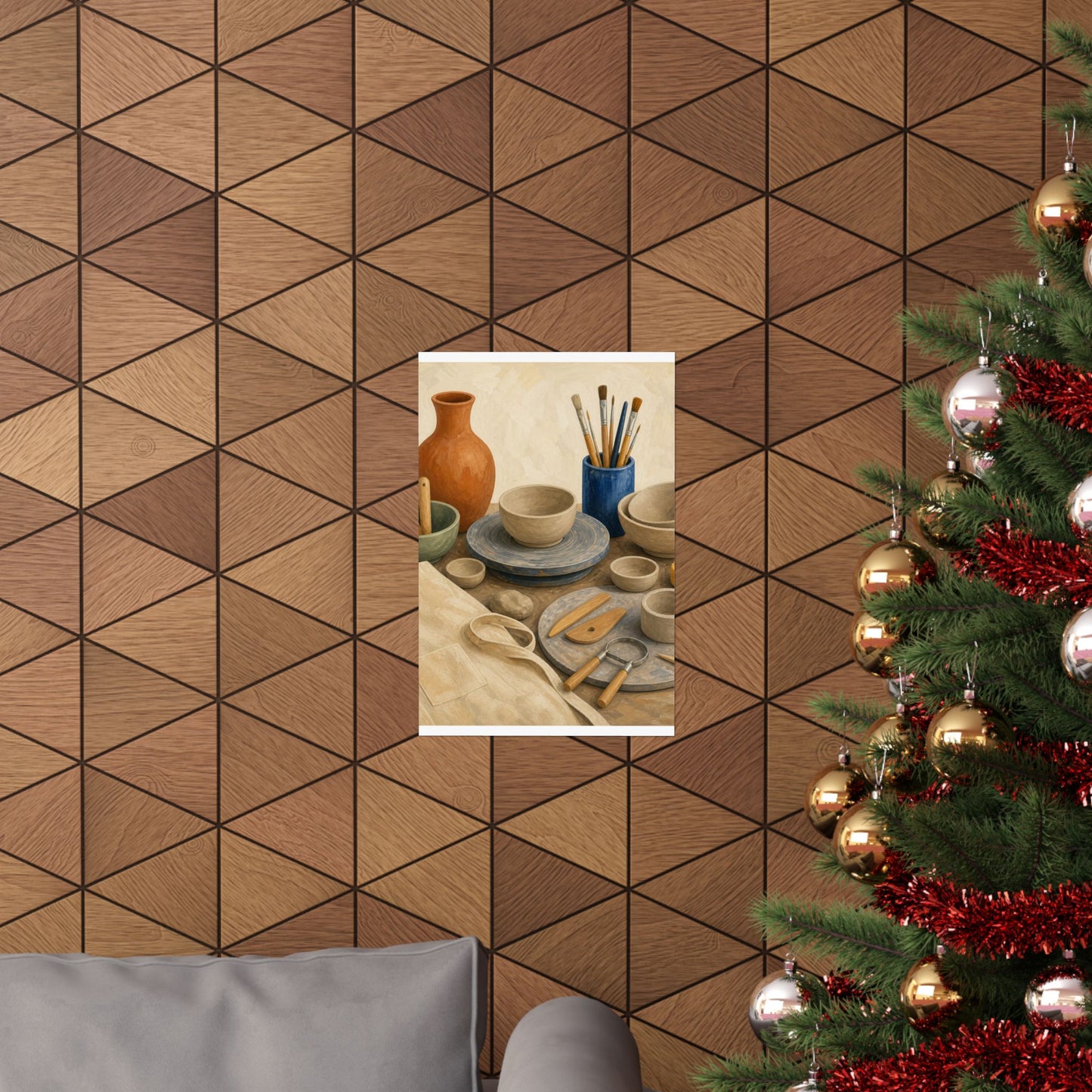 Colorful Pottery Studio Hobby Poster