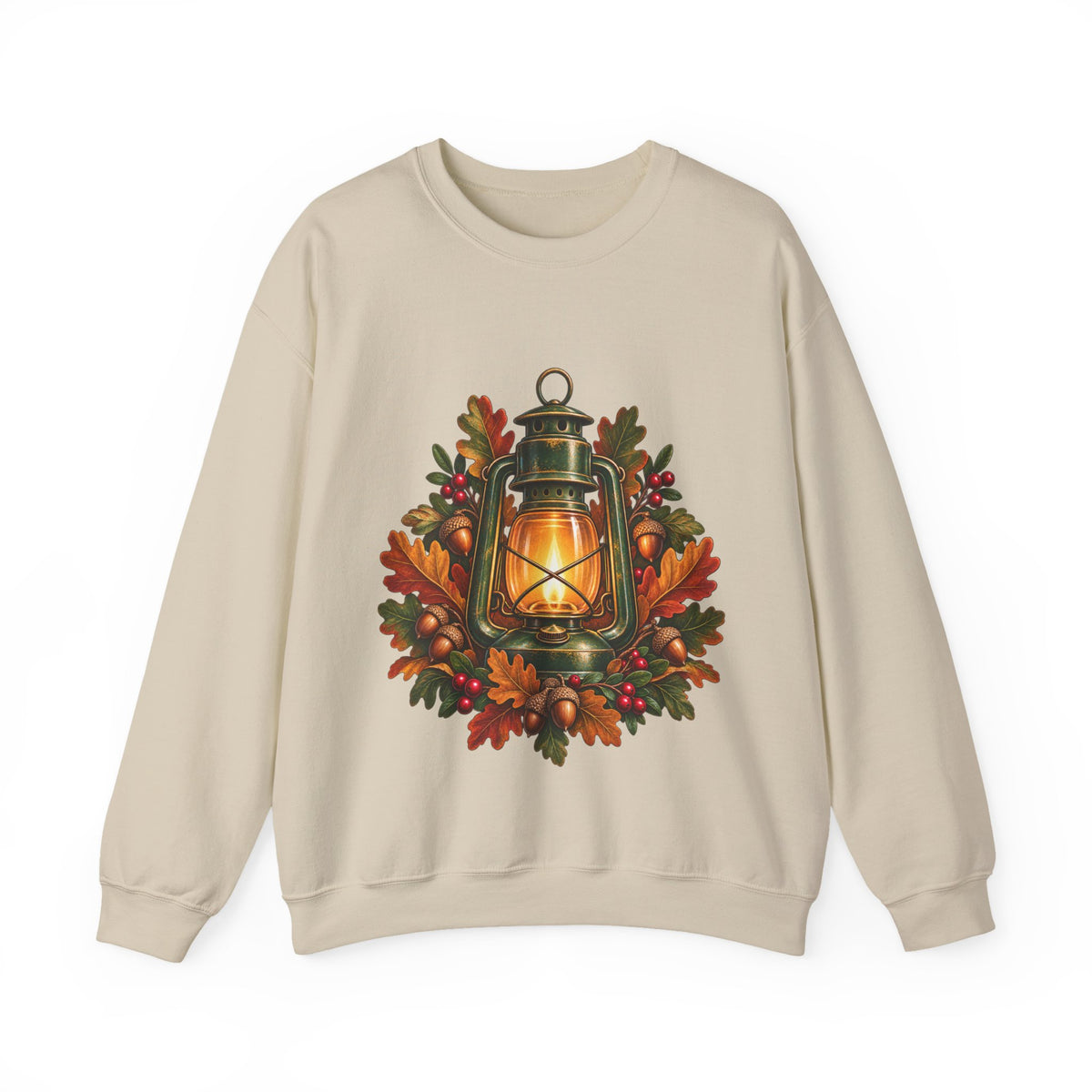 Autumn Oak Lantern and Acorns Sweatshirt