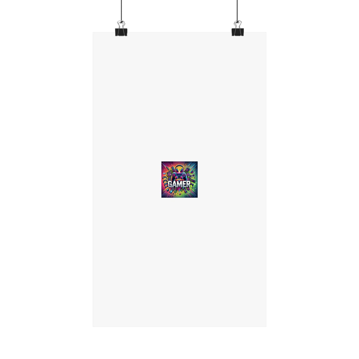 Neon Gamer Energy Retro Arcade Gaming Wall Art Poster