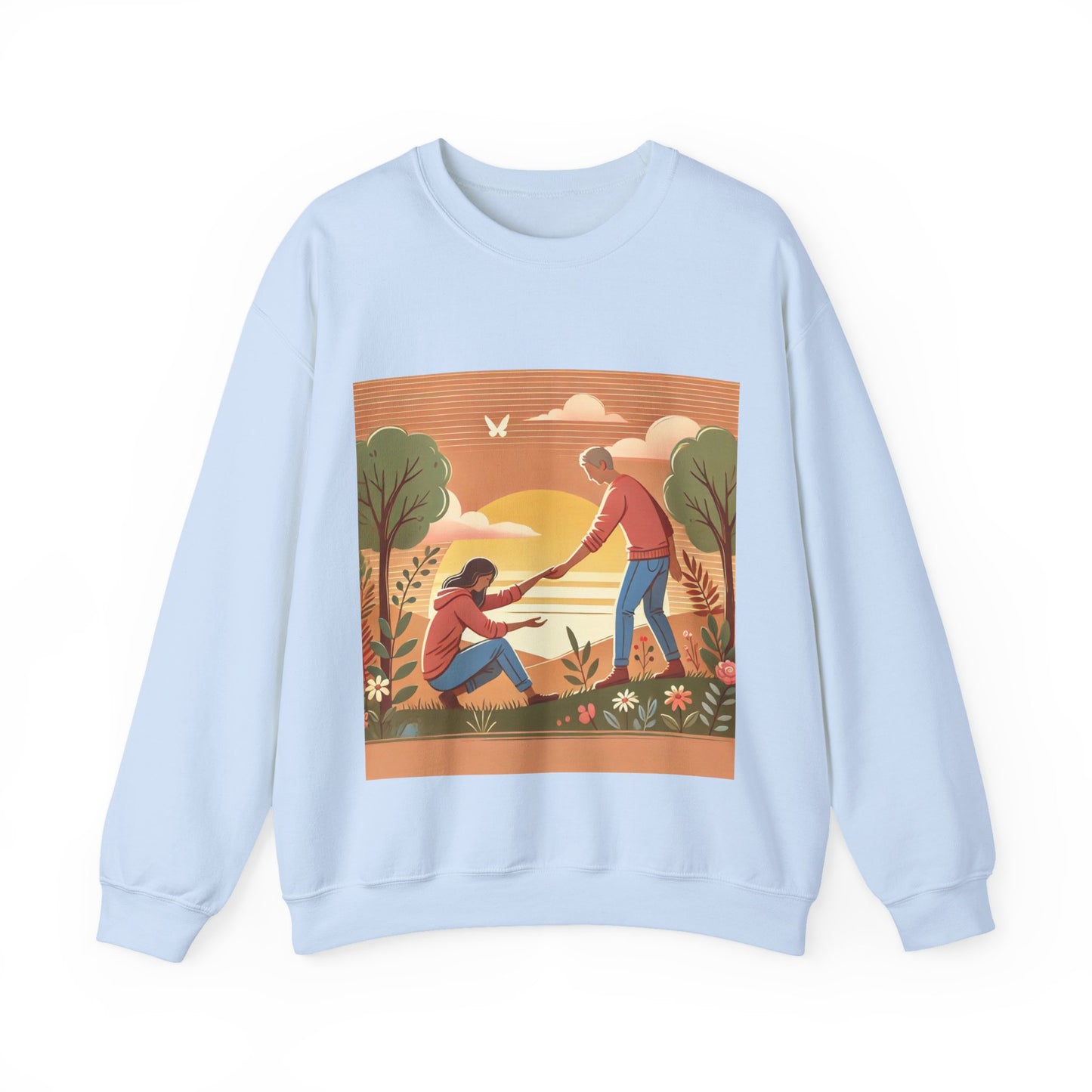 Helping Hands Sunset Garden Sweatshirt