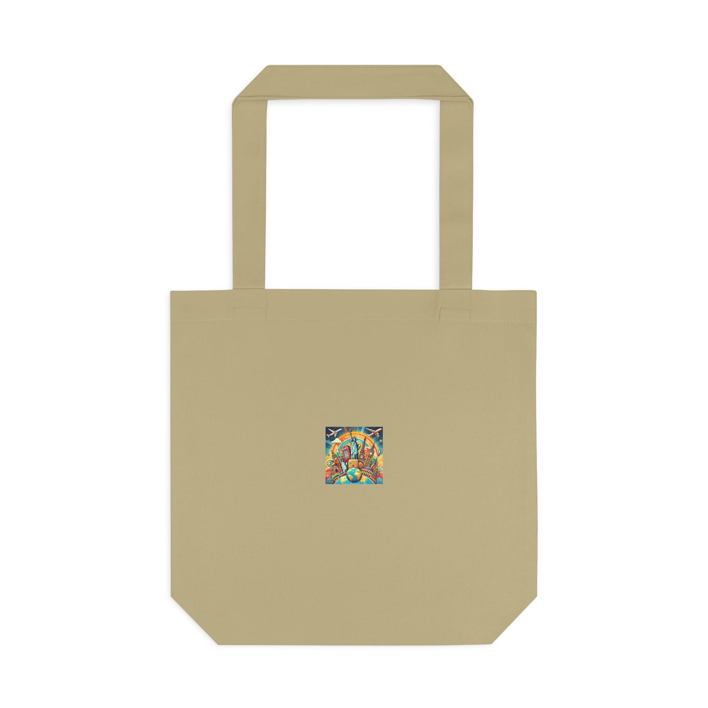 Global Landmark Adventure Collage Landmark Travel Tote Bag