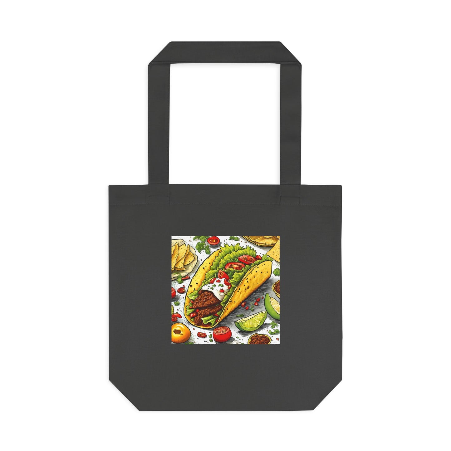 Bold Taco Illustration Foodie Gift Art Tote Bag