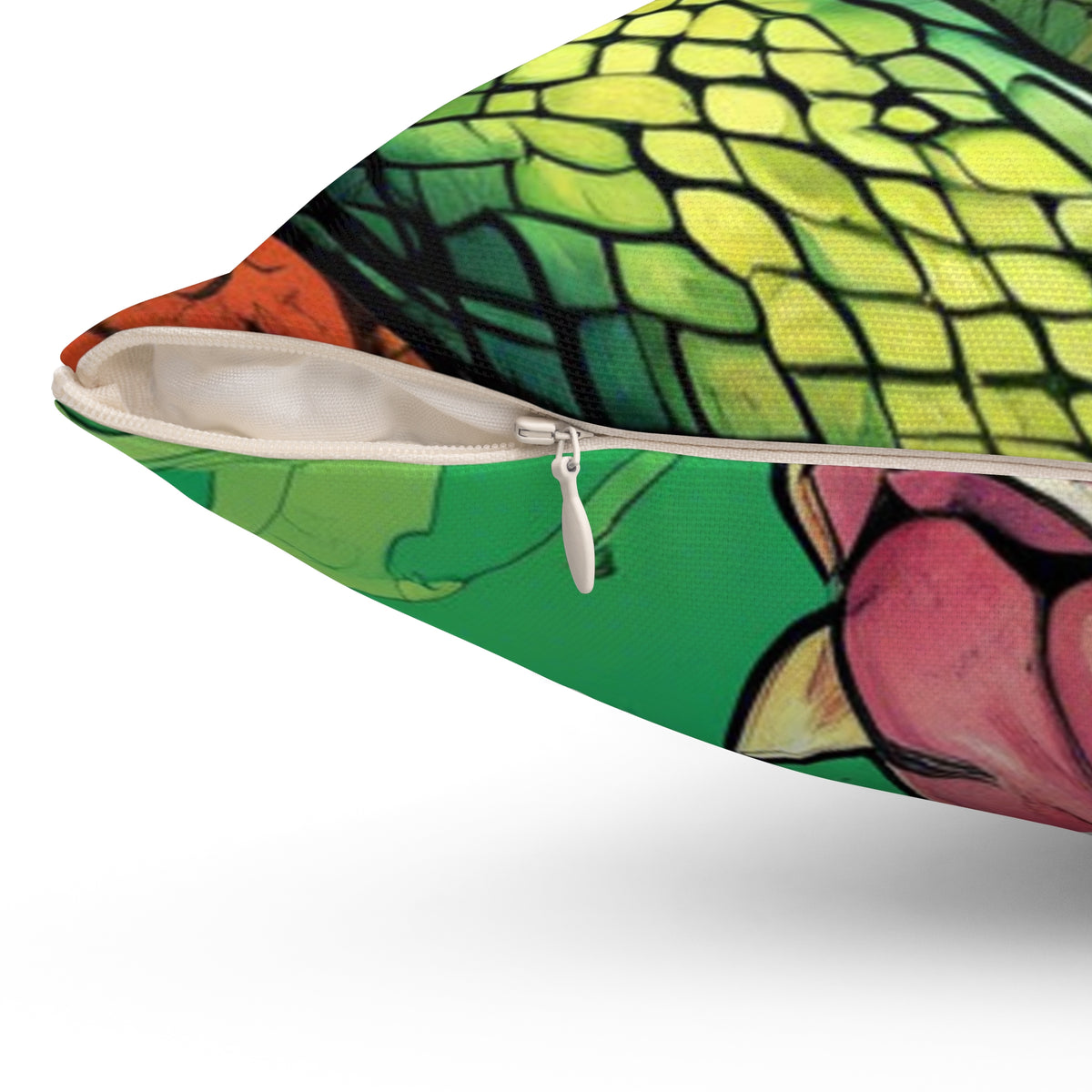 Serpent Guardian Dog Bold Fantasy Decorative Pillow