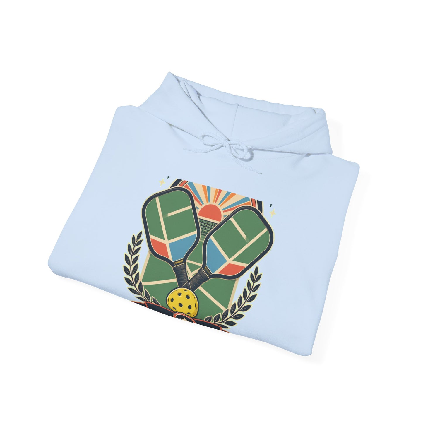 Retro Pickleball Court Club Sport Hoodie