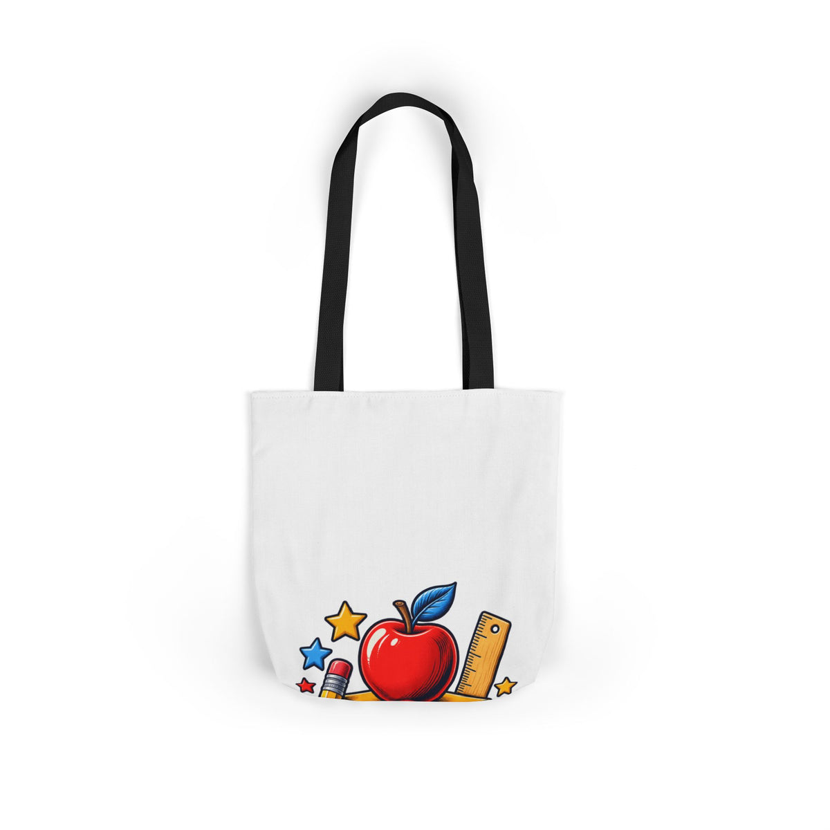 Retro School Books Apple Teacher Appreciation Tote Bag