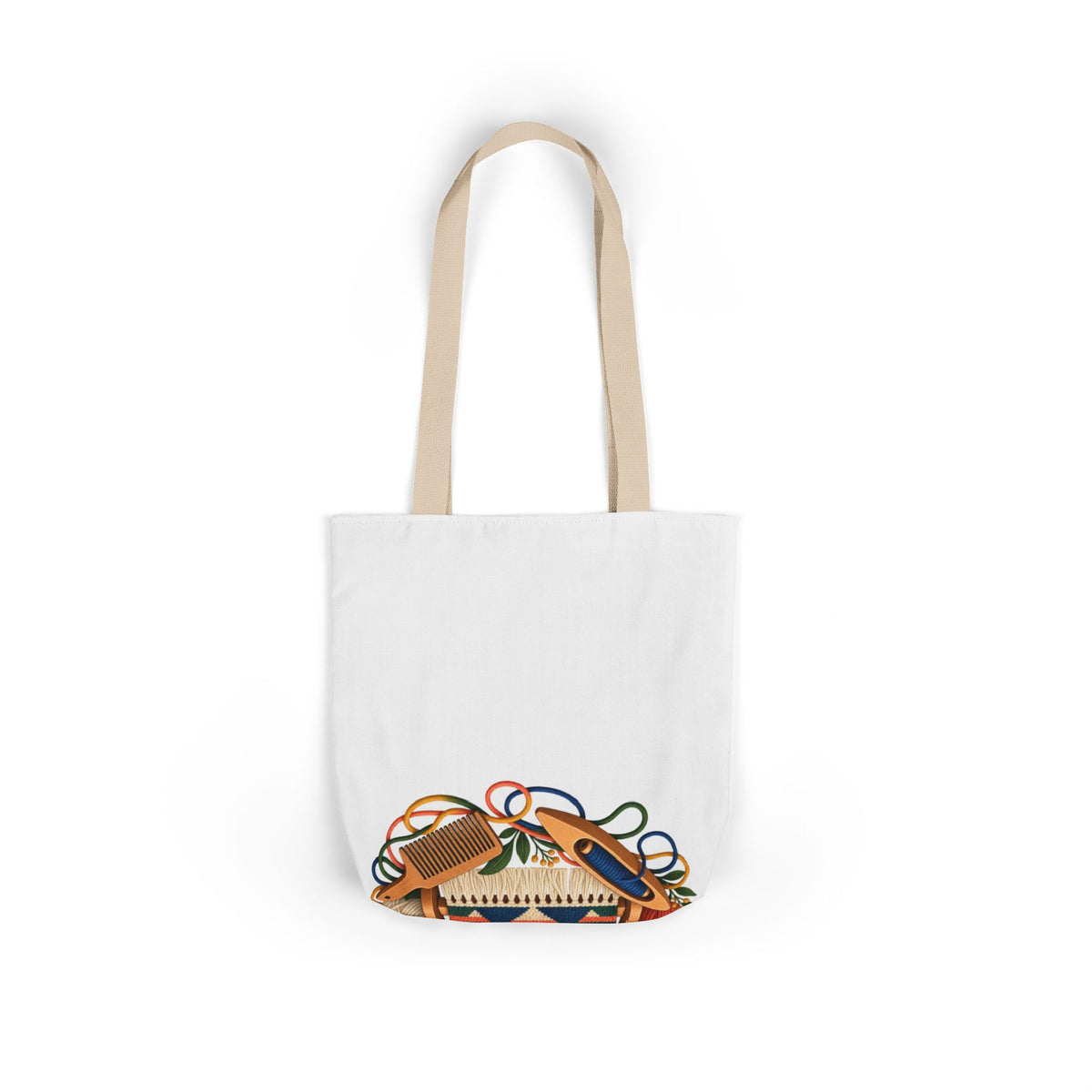 Geometric Hand Weaving Workshop Tote Bag