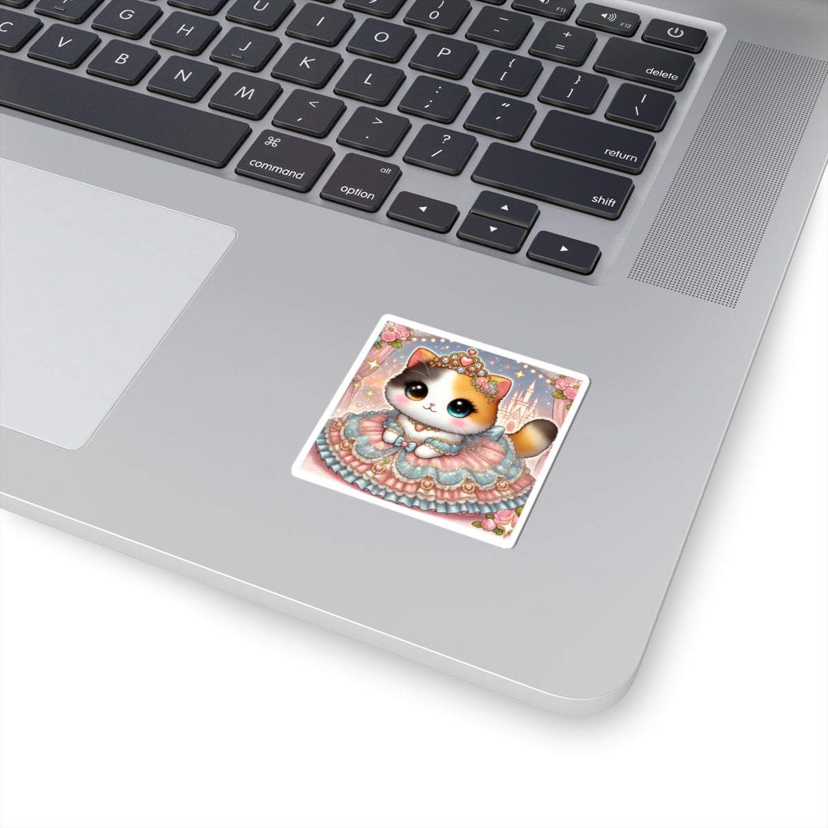 Pastel Princess Calico Cat Fantasy Sticker