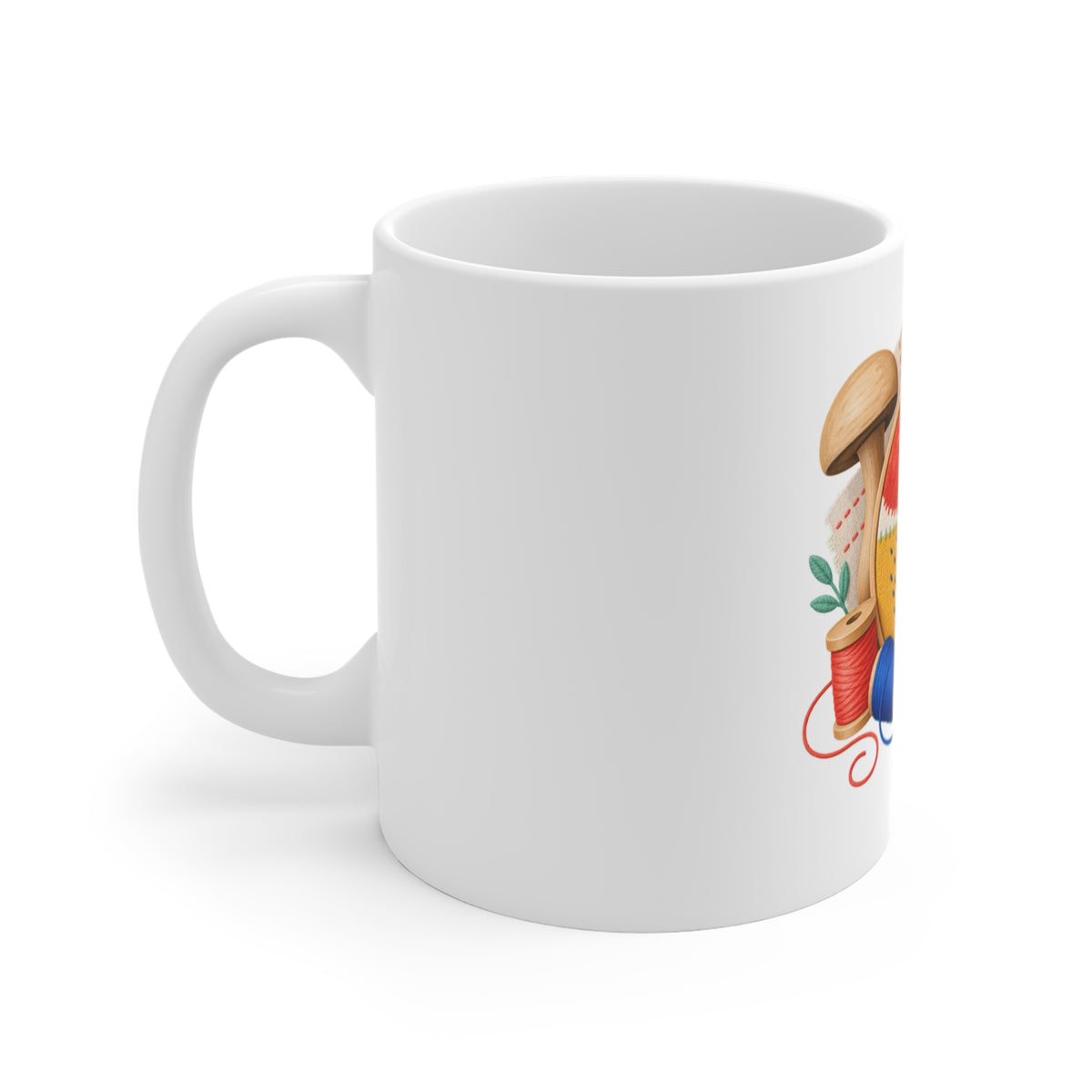 Colorful Visible Mending Workshop Mug
