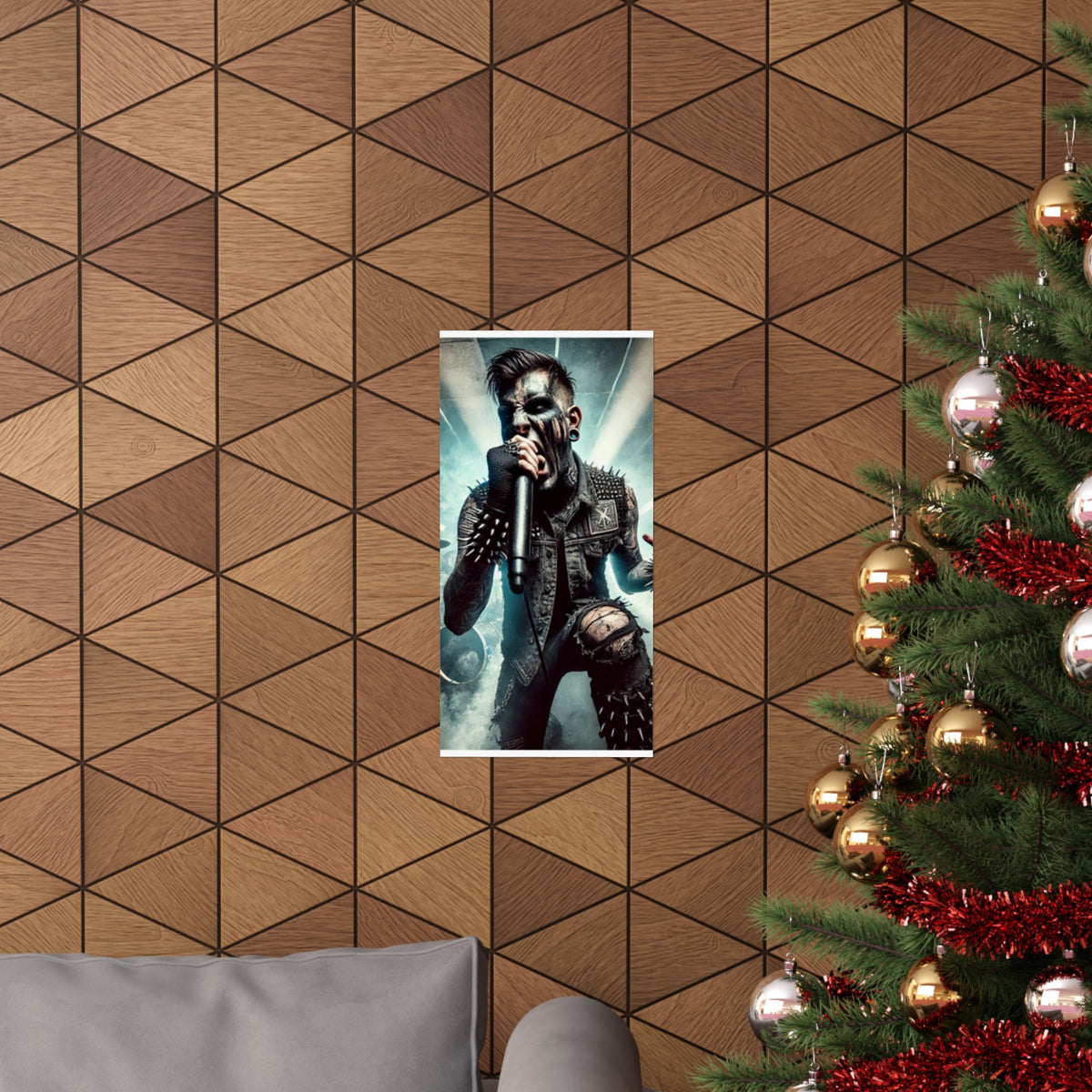 Punk Rock Vocalist Stage Energy Music Room Poster
