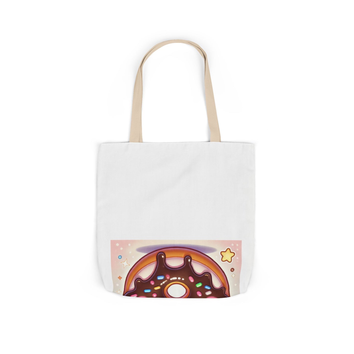 Kawaii Chocolate Donut Cute Dessert Art Tote Bag