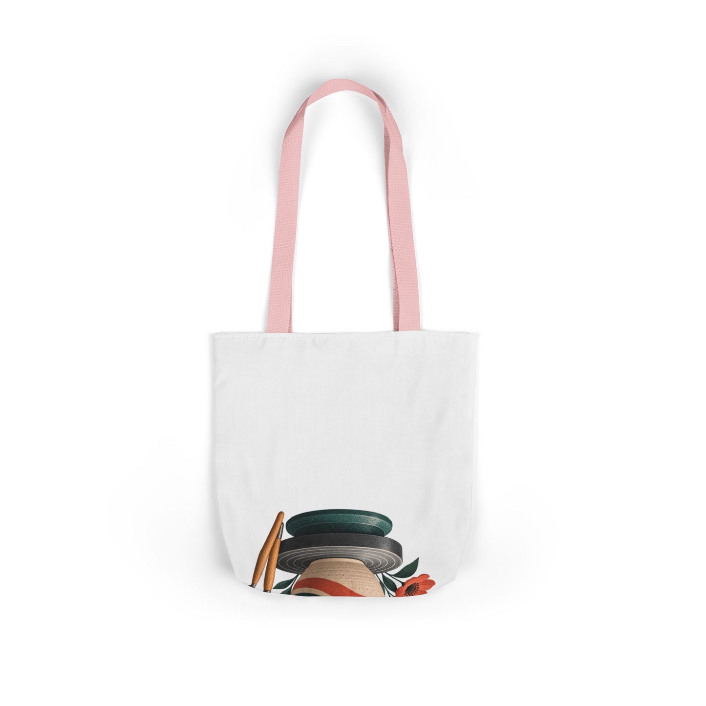 Midcentury Pottery Botanical Art Tote Bag