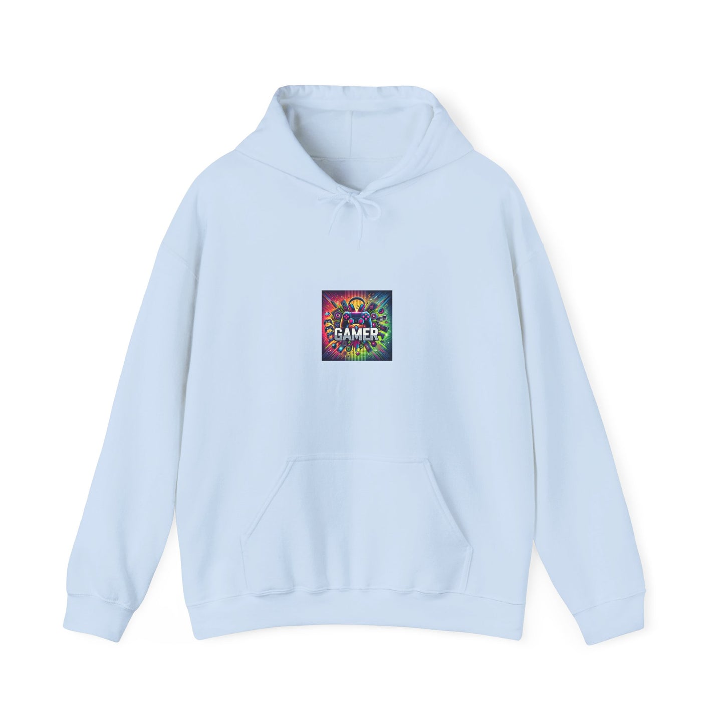 Neon Gamer Energy Retro Arcade Gaming Graphic Hoodie Gift