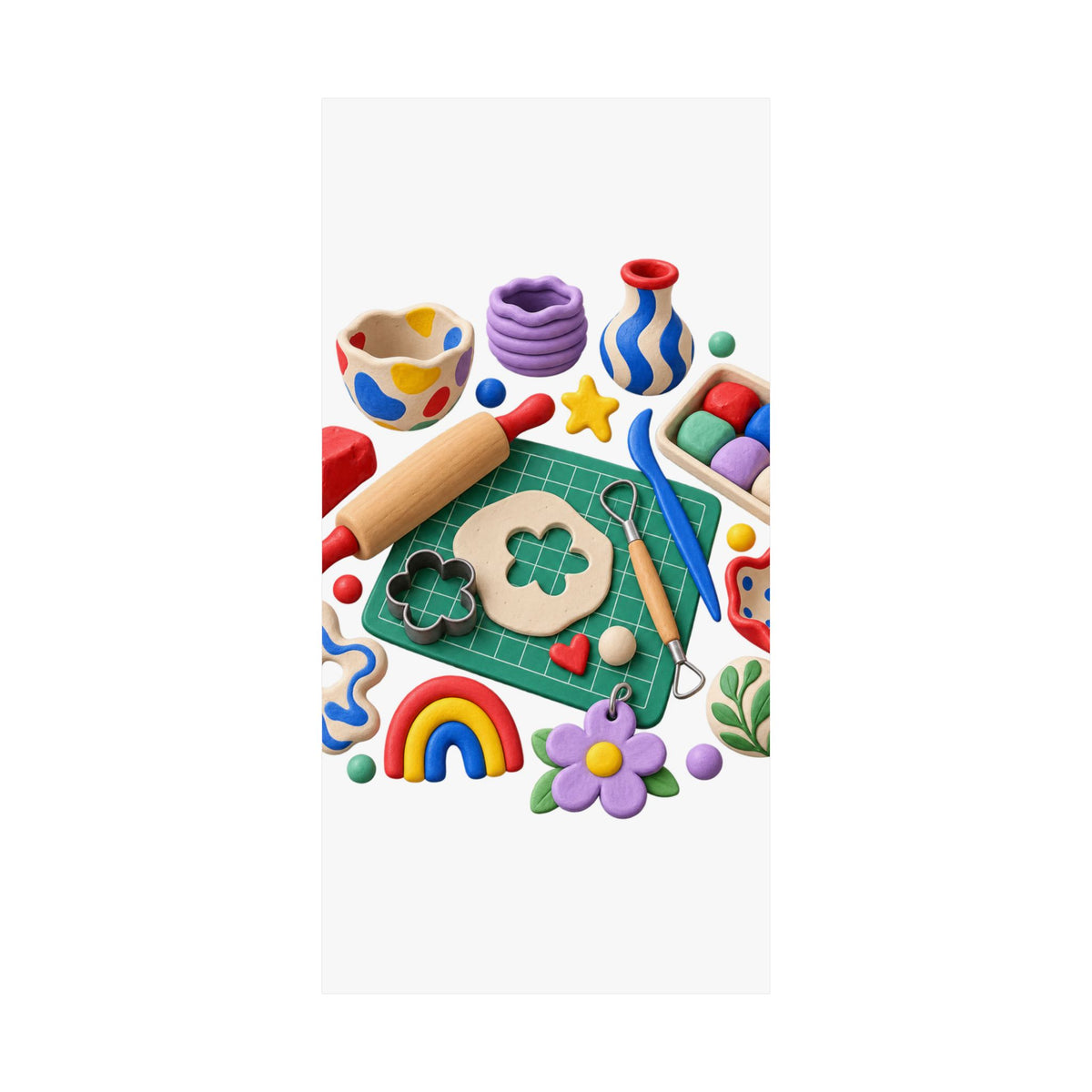 Miniature Clay Sculpting Workshop Poster