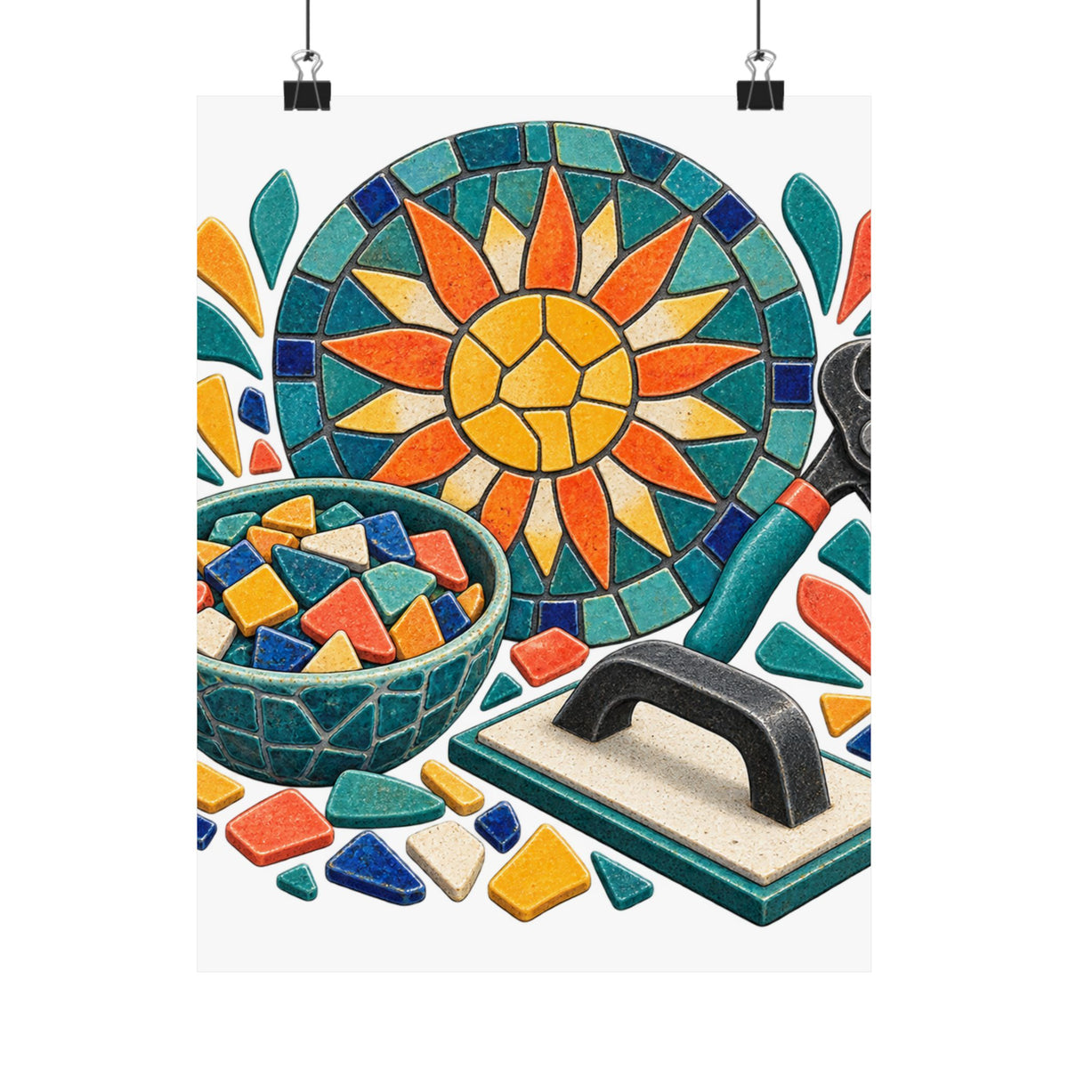 Sunburst Mosaic Making Workshop Poster