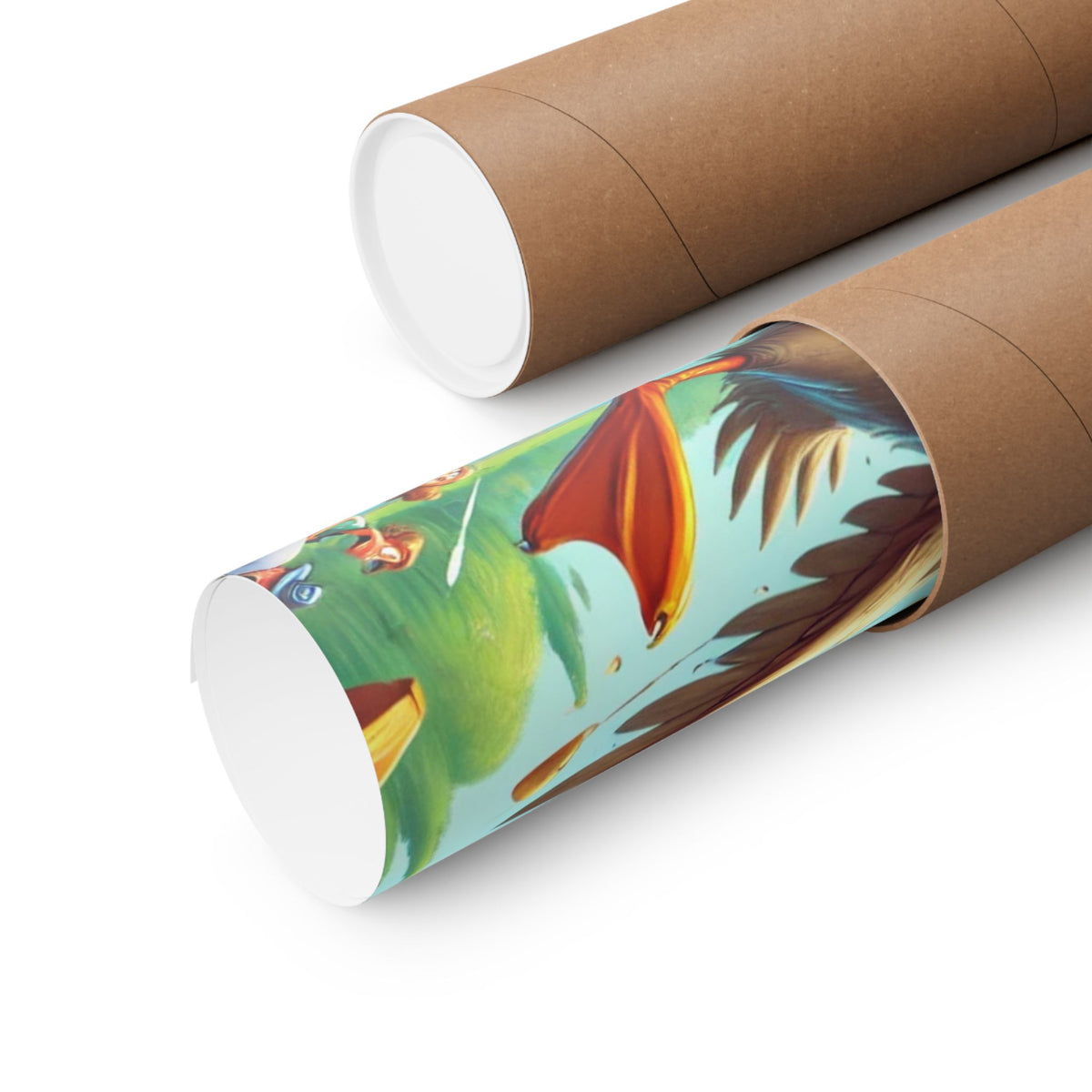 Chaotic Picnic Duck Funny Summer Wall Art Poster