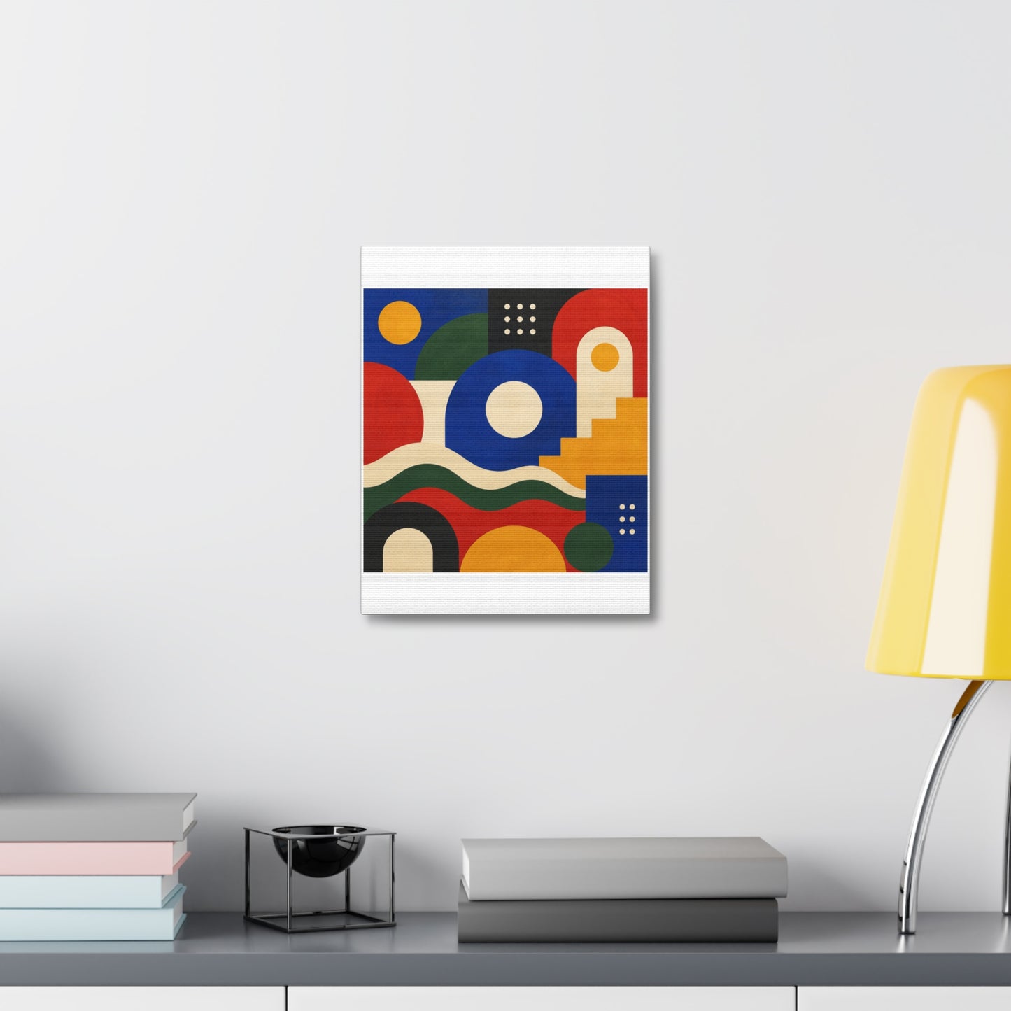 Bold Geometric Balance Abstract Art Canvas Art