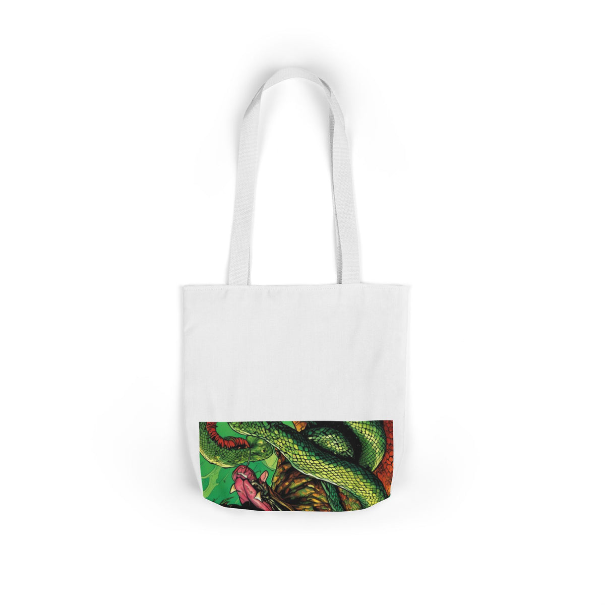 Serpent Guardian Dog Bold Fantasy Creature Tote Bag