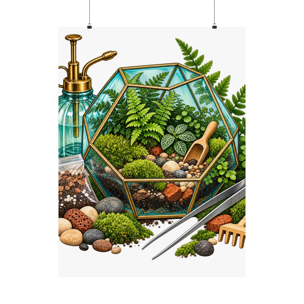 Fern Terrarium Building Workshop Poster