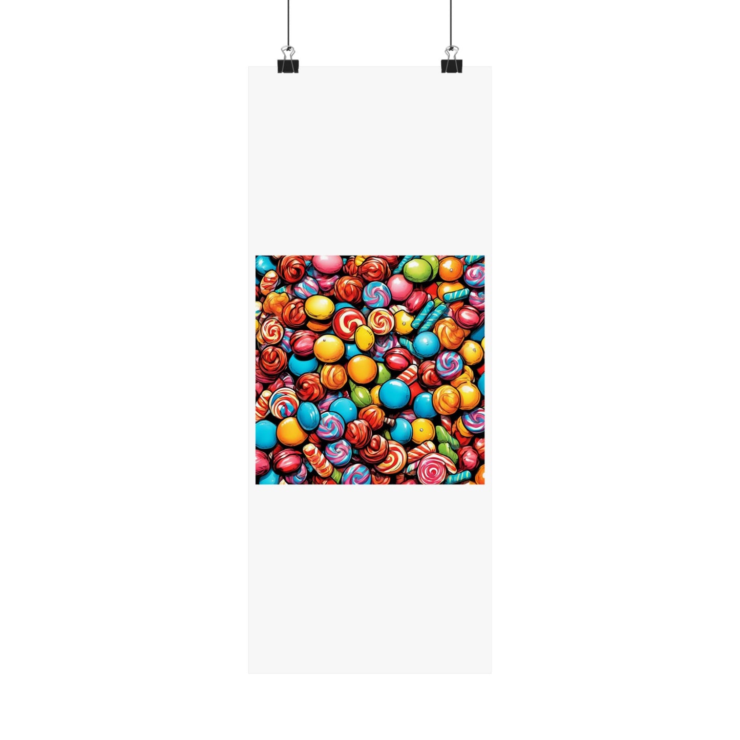 Colorful Candy Pattern Sweets Gift Art Poster