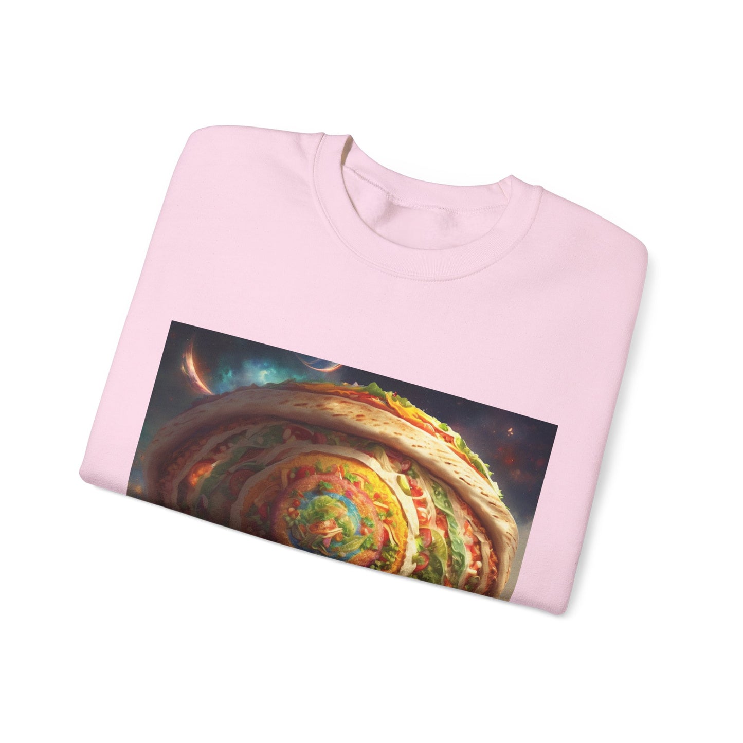 Cosmic Taco Portal Surreal Food Fantasy Art Sweatshirt