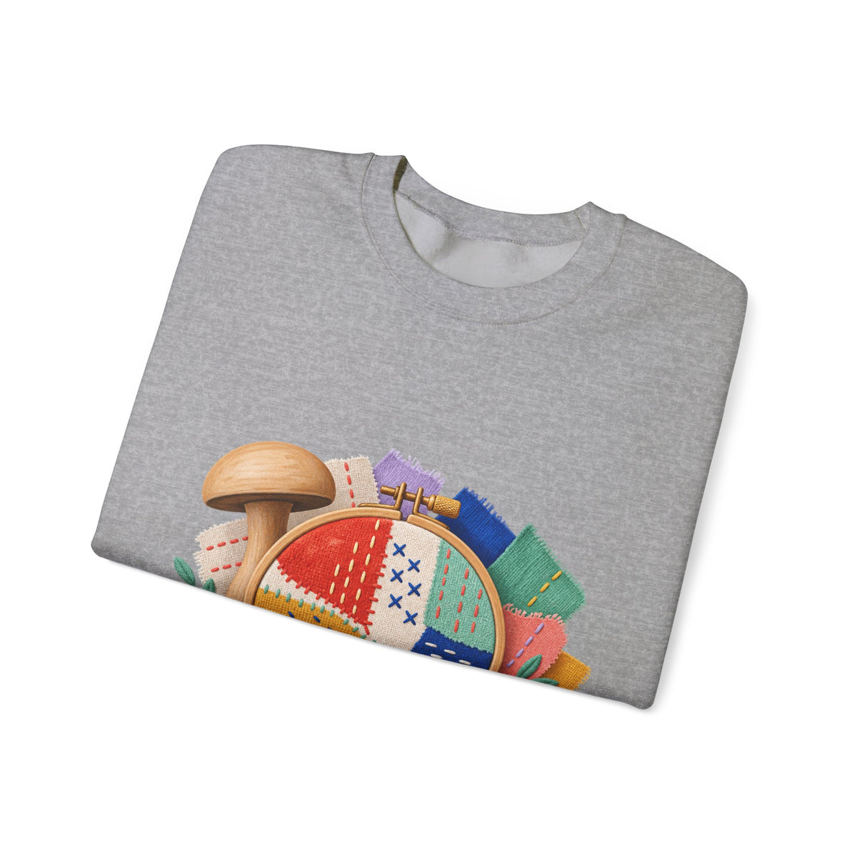 Colorful Visible Mending Workshop Sweatshirt