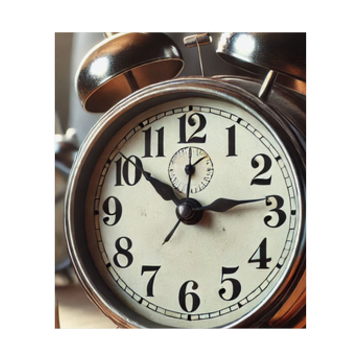 Vintage Alarm Clock Morning Routine Classic Clock Poster