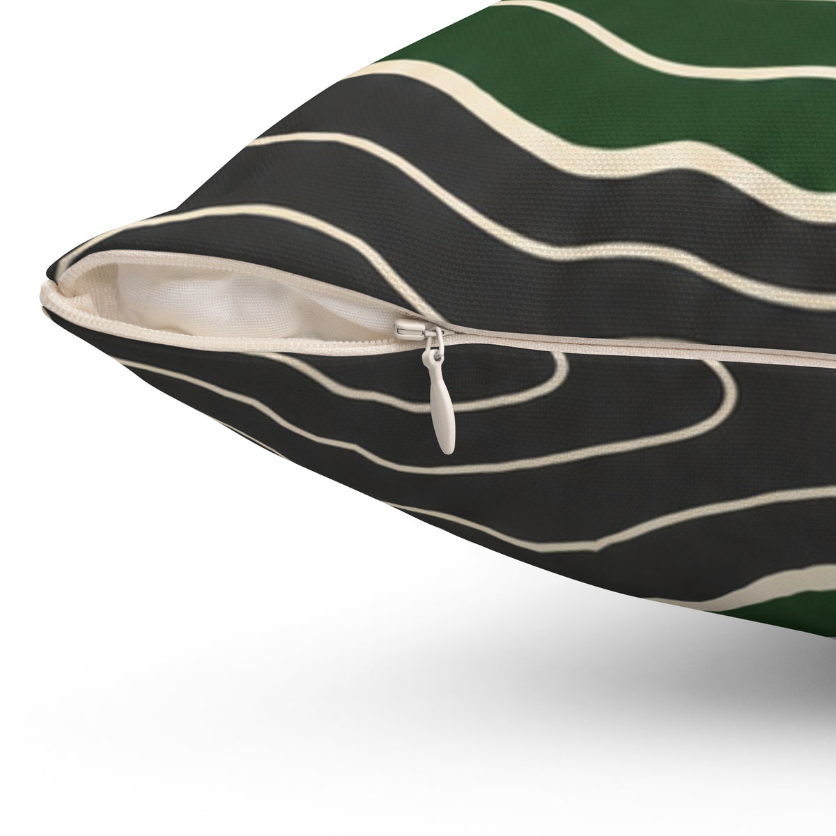 Topographic Sunrise Mid Century Decorative Pillow
