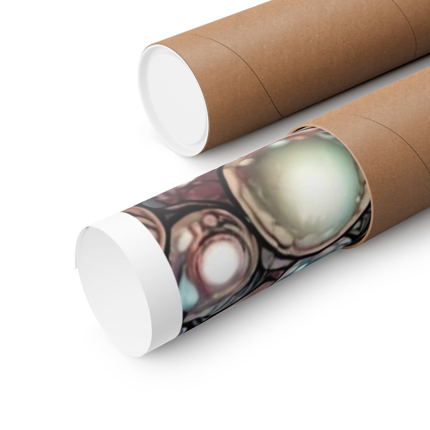 Rainbow Pearl Marble Abstract Gift Art Poster