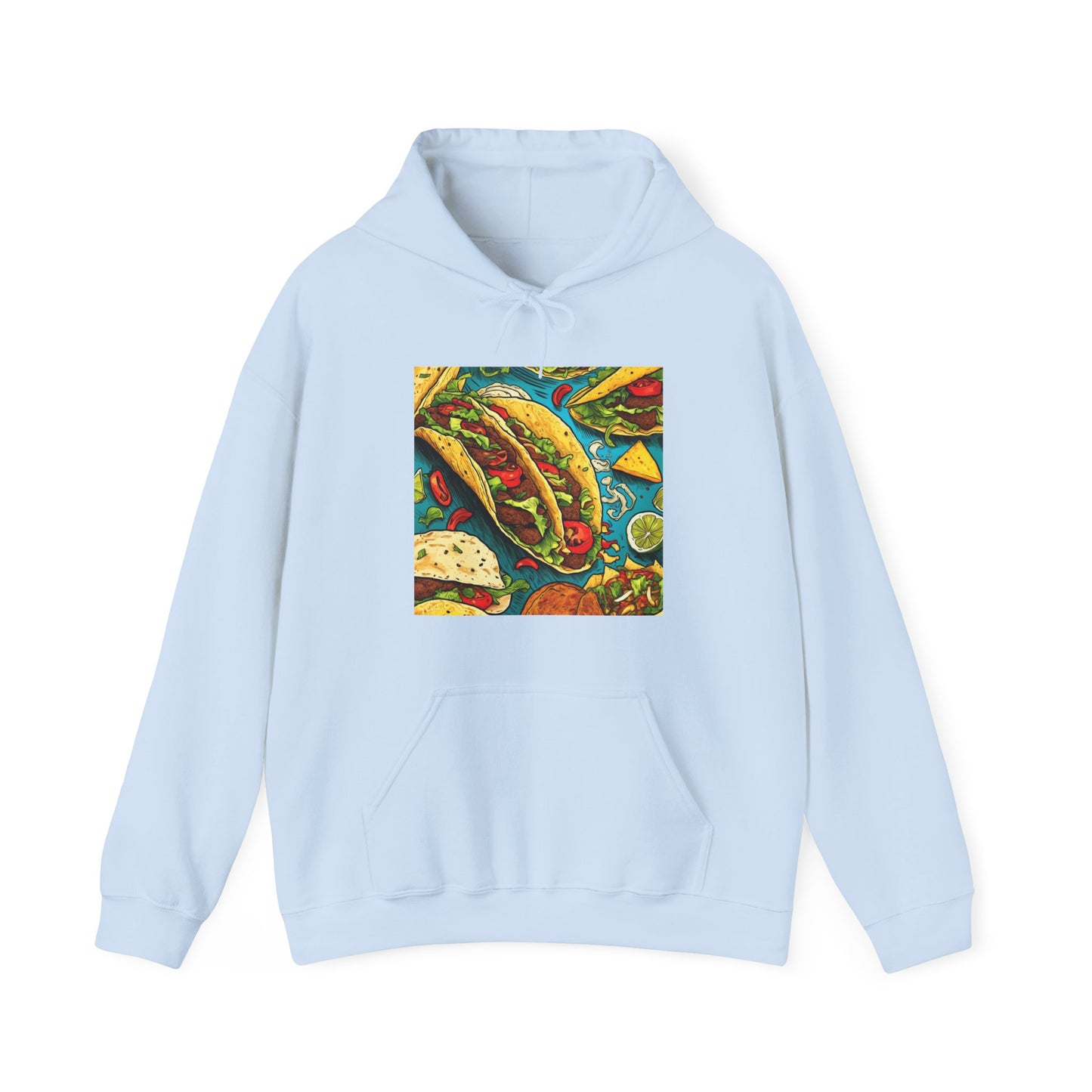 Taco Party Pattern Foodie Gift Art Hoodie