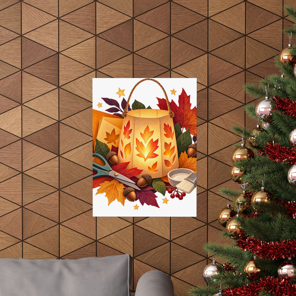 Autumn Lantern Making Workshop Poster
