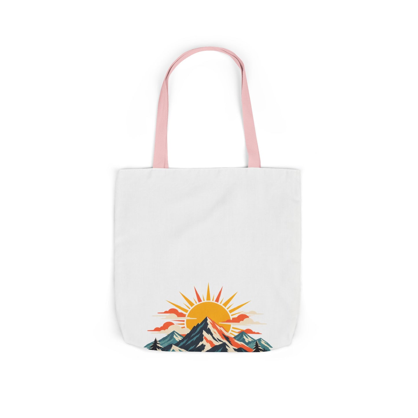 Alpine Sunrise River Mountain Adventure Tote Bag