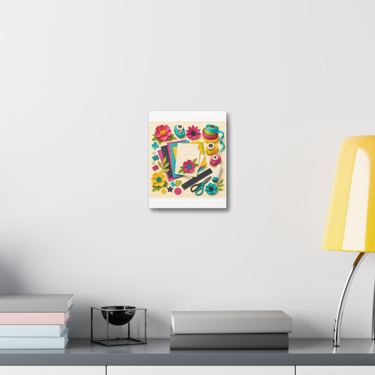 Bright Paper Crafting Hobby Canvas Art