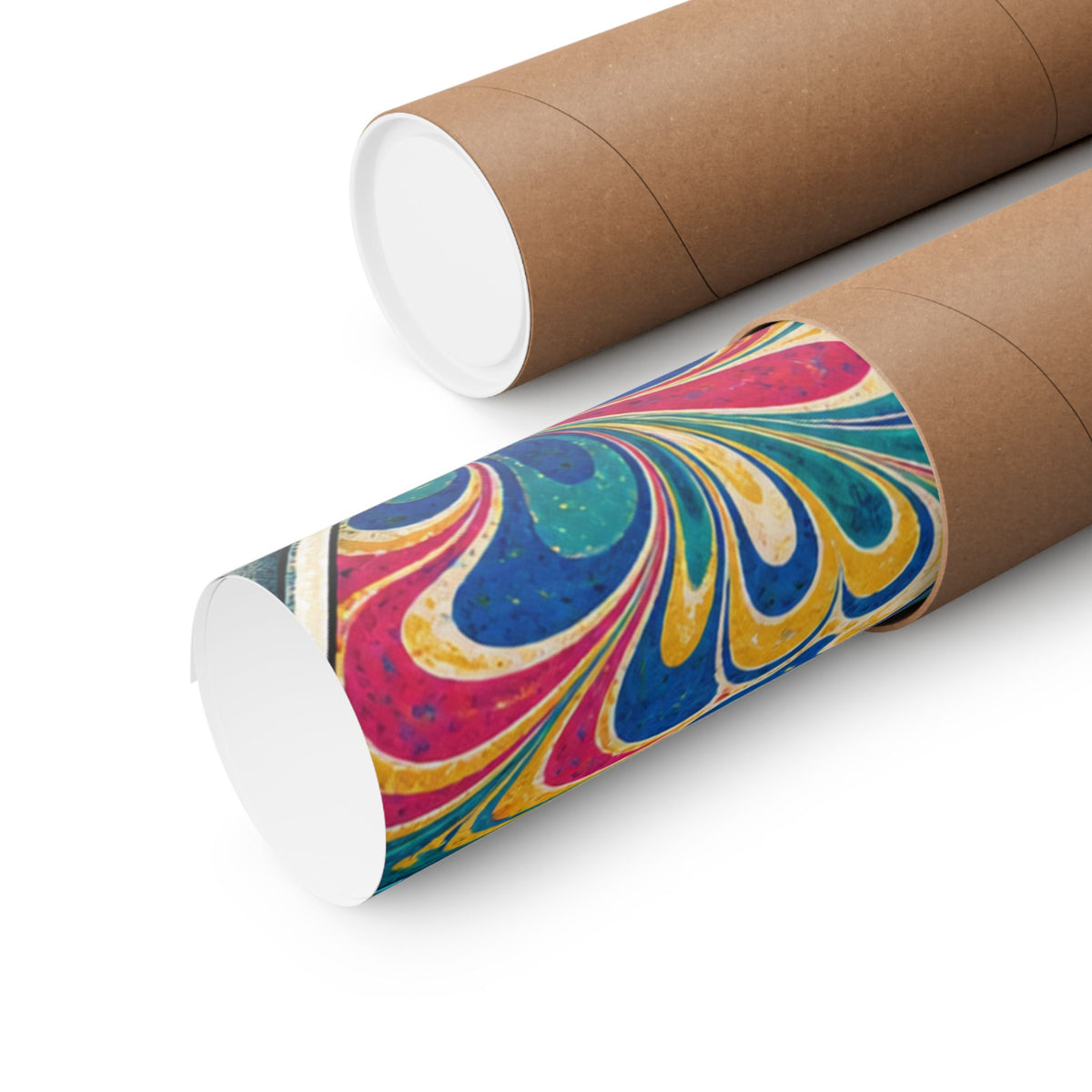 Colorful Paper Marbling Workshop Poster