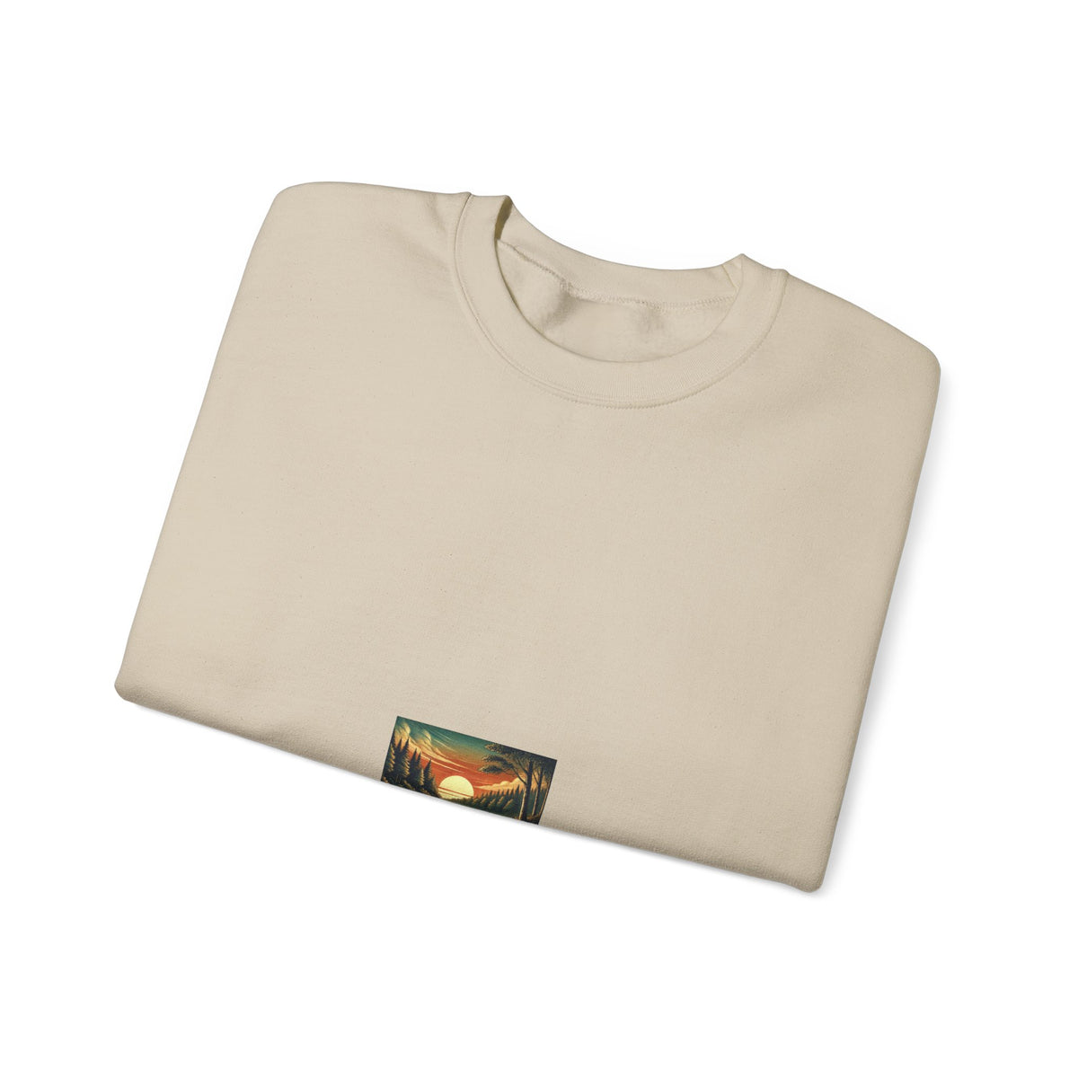Sunset Lake Fishing Retreat Angler Crewneck Sweatshirt Nature Gift