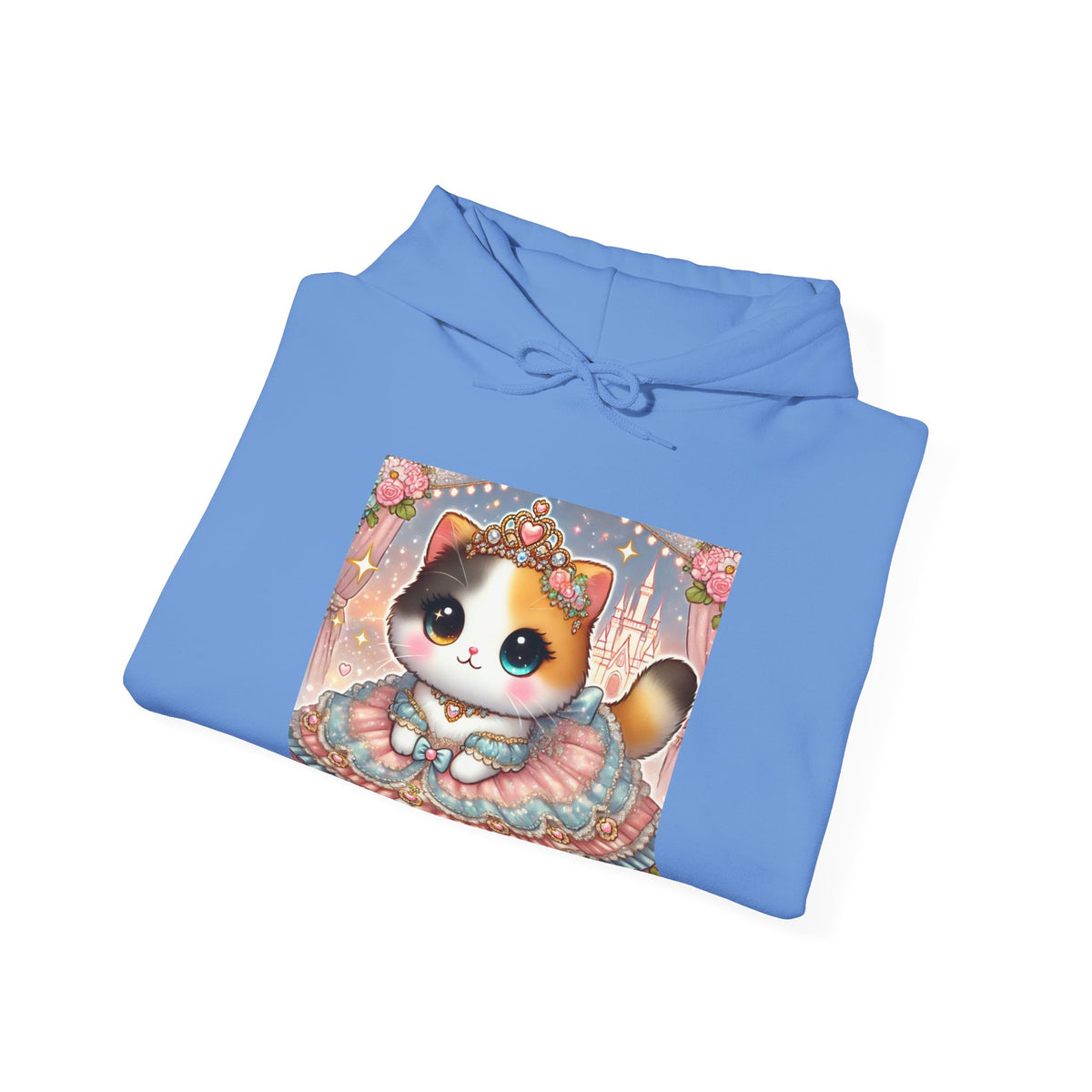Pastel Princess Calico Cat Fantasy Hoodie